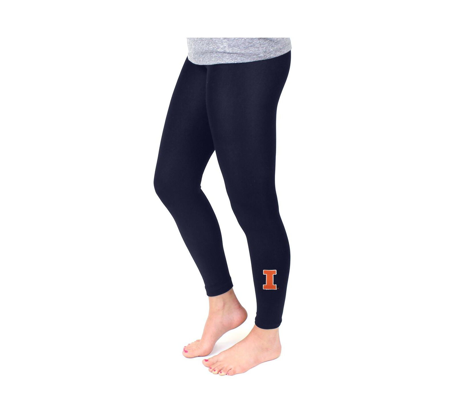 Women's ZooZatz Navy Illinois Fighting Illini Fleece Leggings