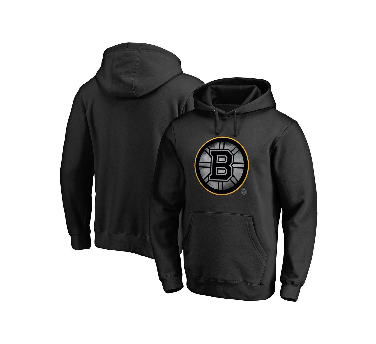 Men's Fanatics Black Boston Bruins Core Smoke Pullover Hoodie