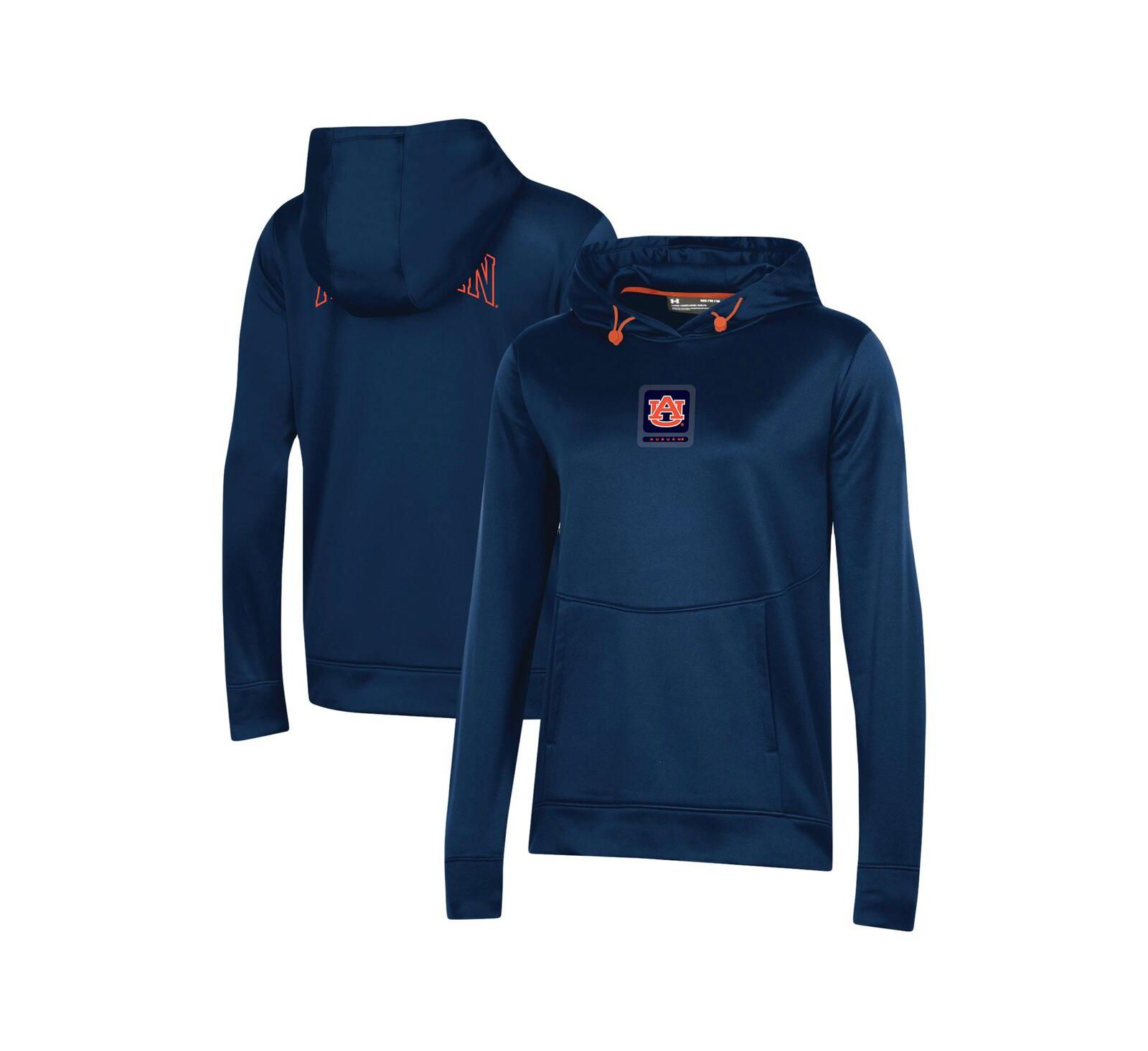 Женское худи Under Armour Navy Auburn Tigers 2023 Sideline Performance