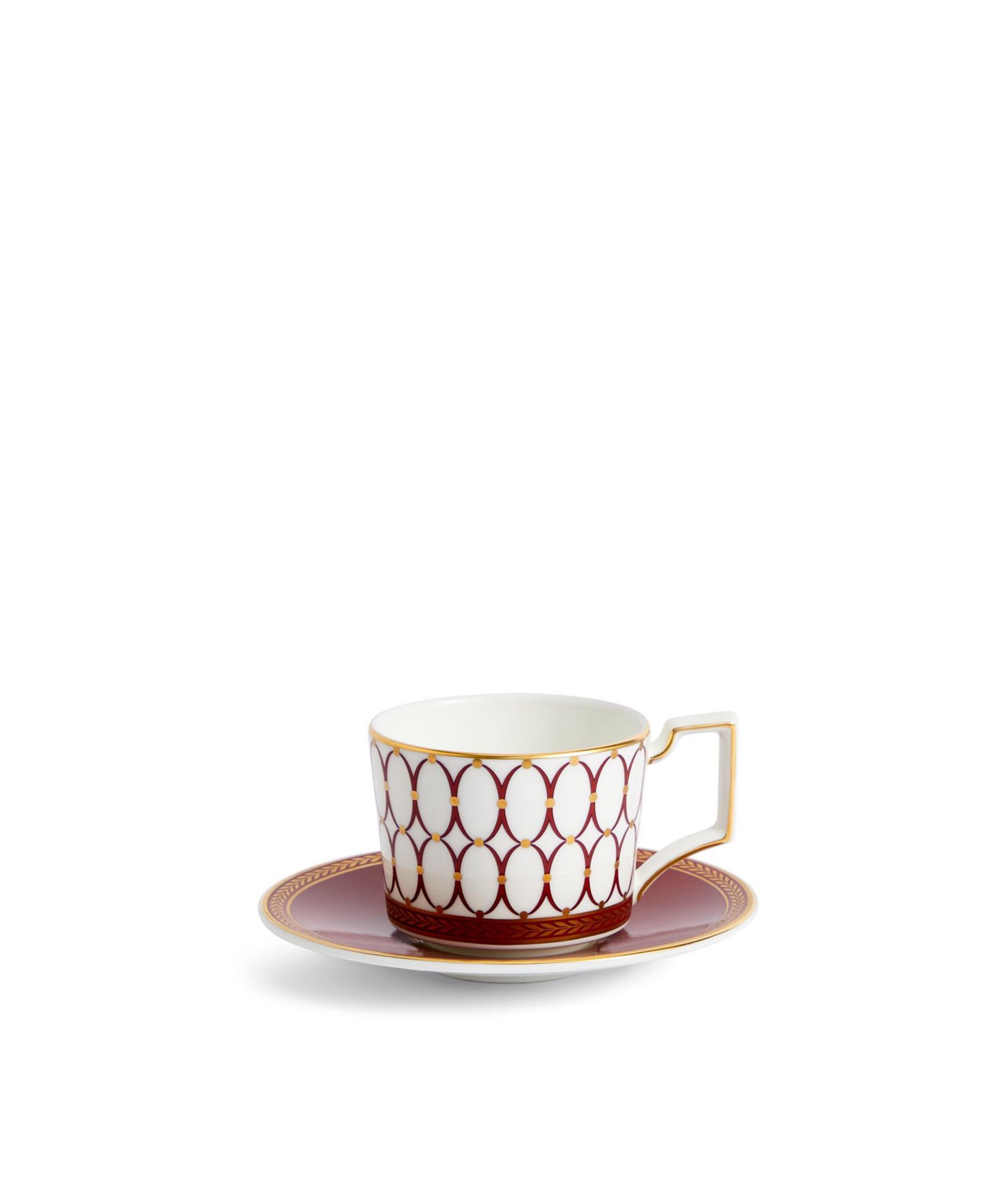 Wedgwood Renaissance Red China чашка и блюдце