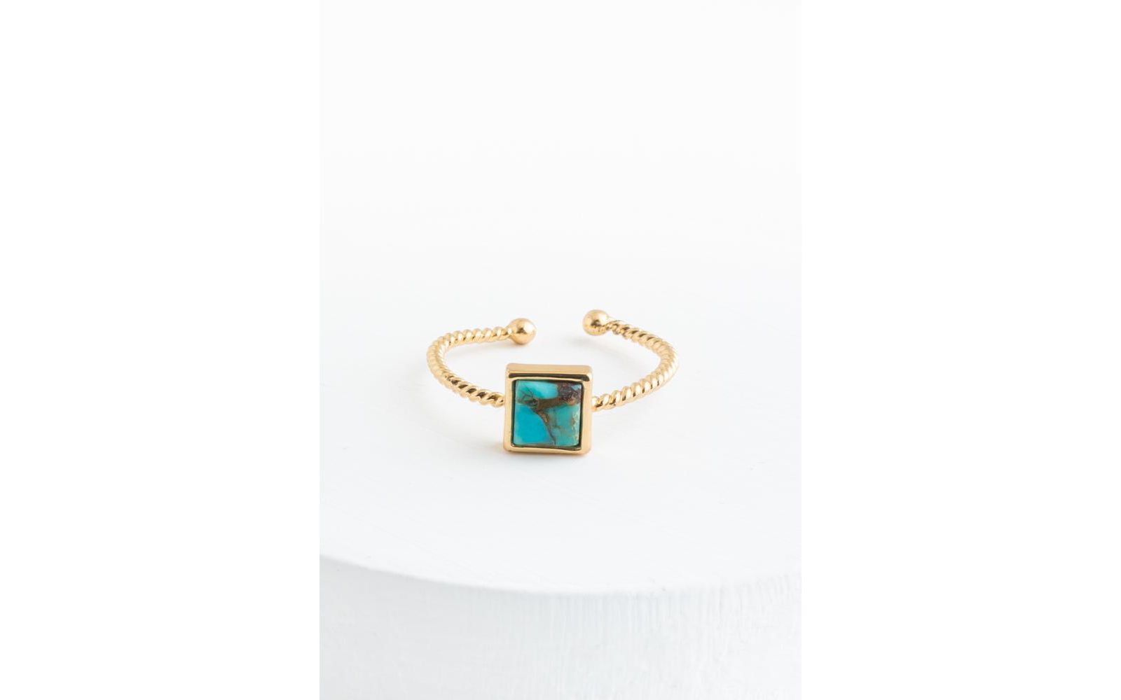 Кольцо Starfish Project Jayne Turquoise Square