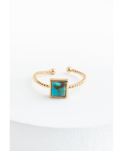 Кольцо Starfish Project Jayne Turquoise Square