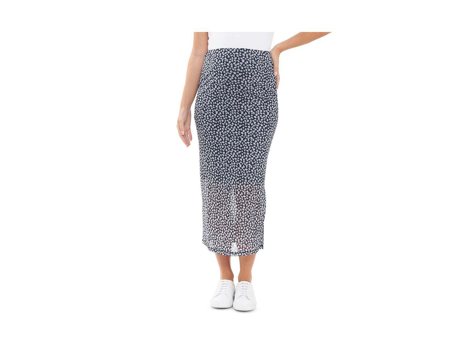 Ripe Maternity Maternity Ripe Kara Floral Mesh Skirt Navy