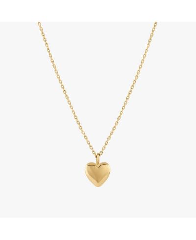 ожерелье с сердечком в позолоте 14k, изящная подвеска на каждый день