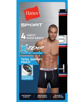 Боксеры спортивные, 4 шт., для мужчин, Hanes