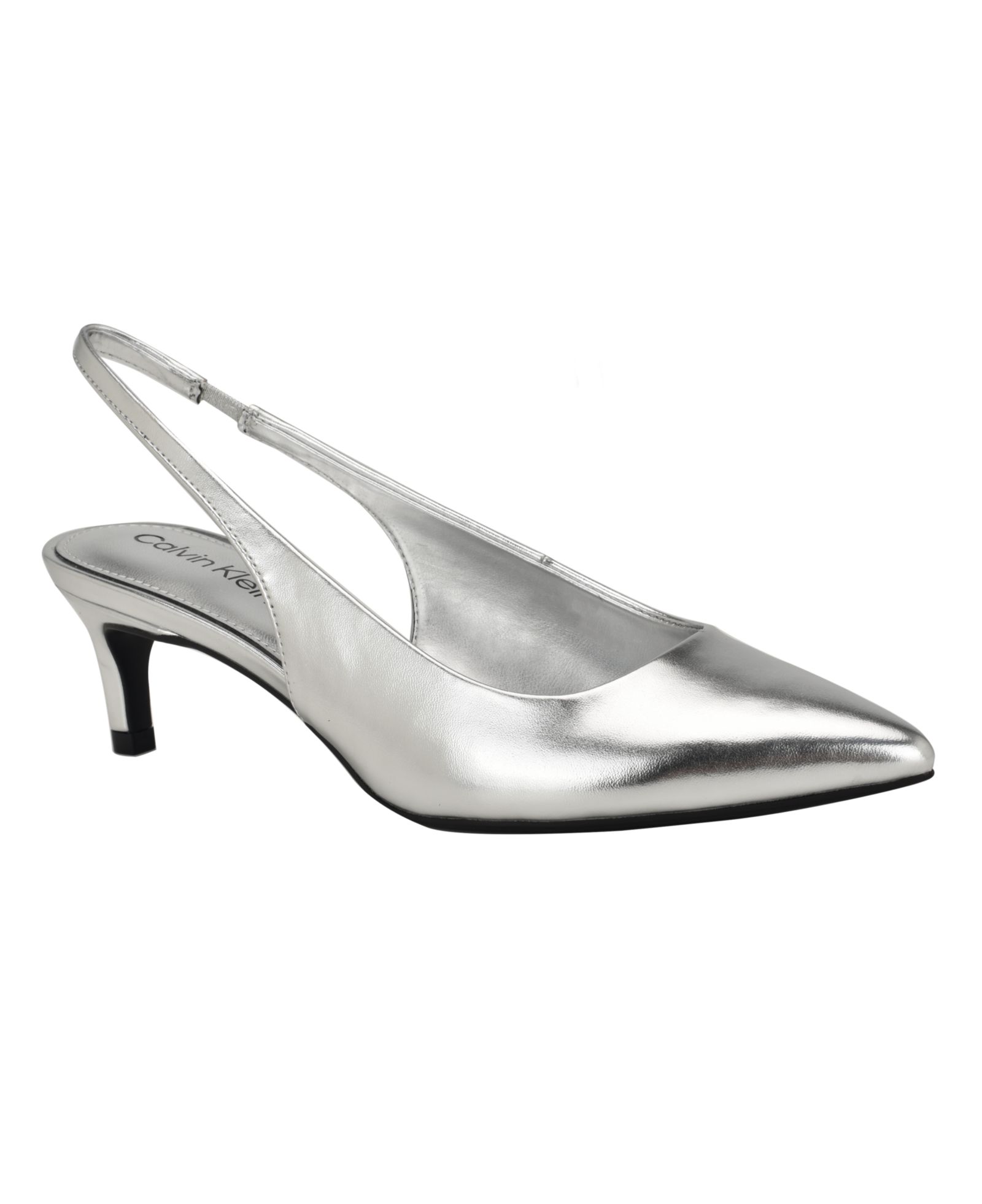Calvin Klein Women's Dainty Kitten Heel Slingback Pumps