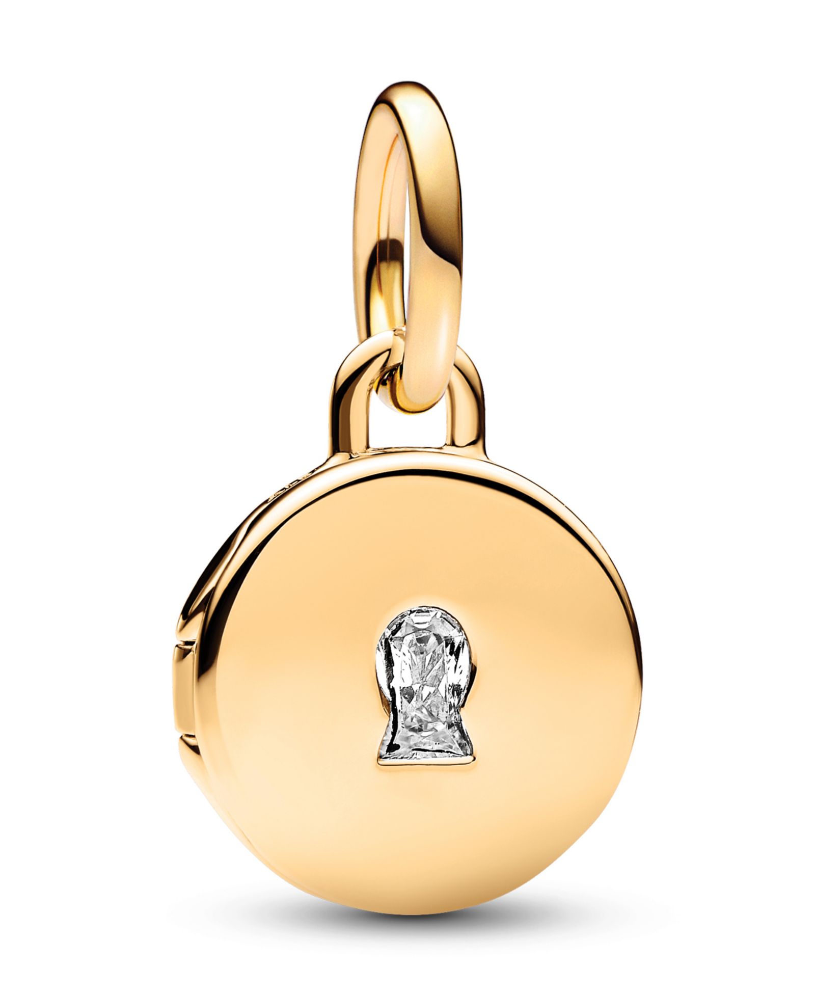 Подвеска-шарм Pandora Cubic Zirconia Key Hole Engravable Locket Dangle