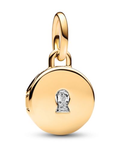 Подвеска-шарм Pandora Cubic Zirconia Key Hole Engravable Locket Dangle