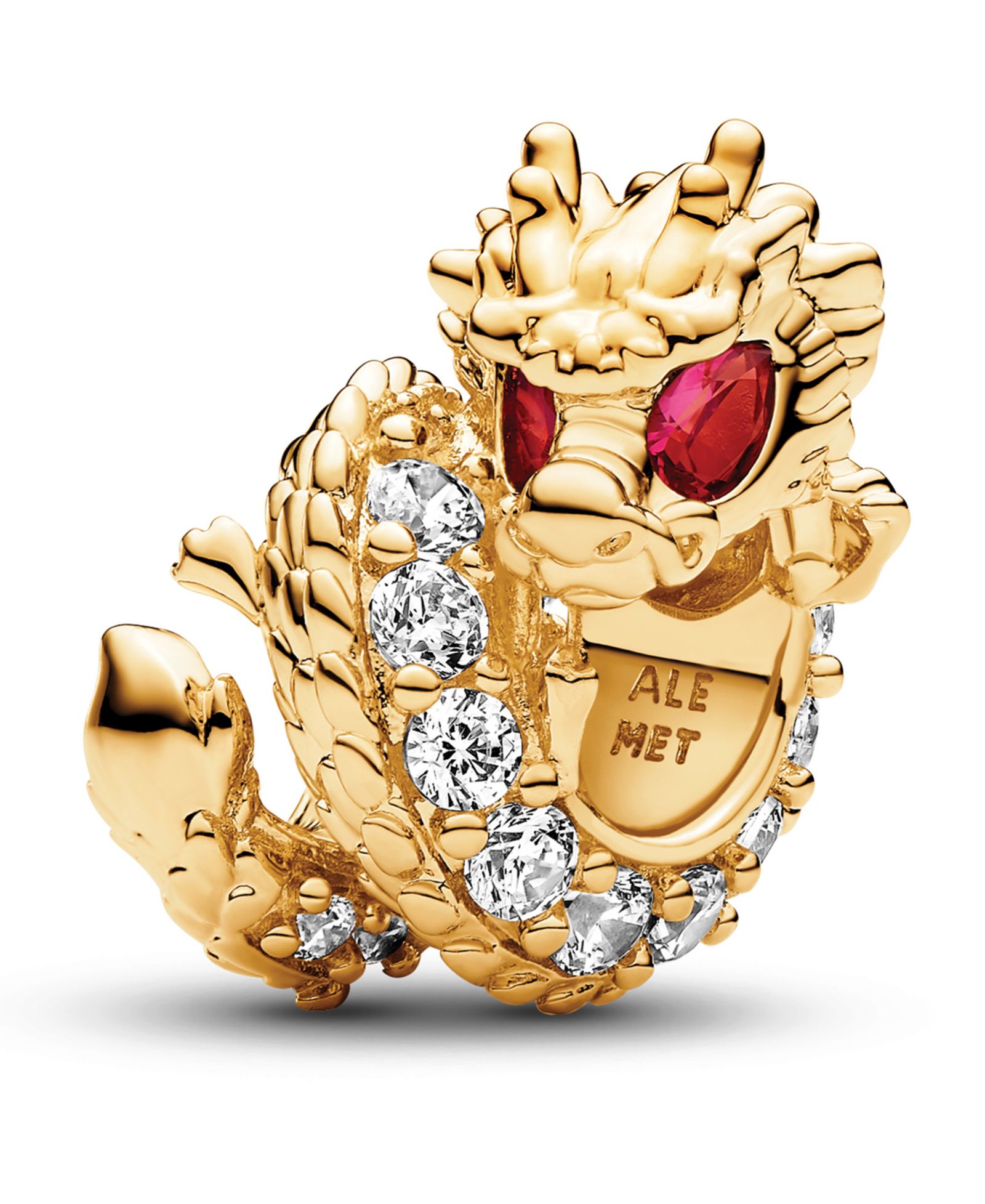 Pandora Подвеска Dragon, 14K Gold-Plated