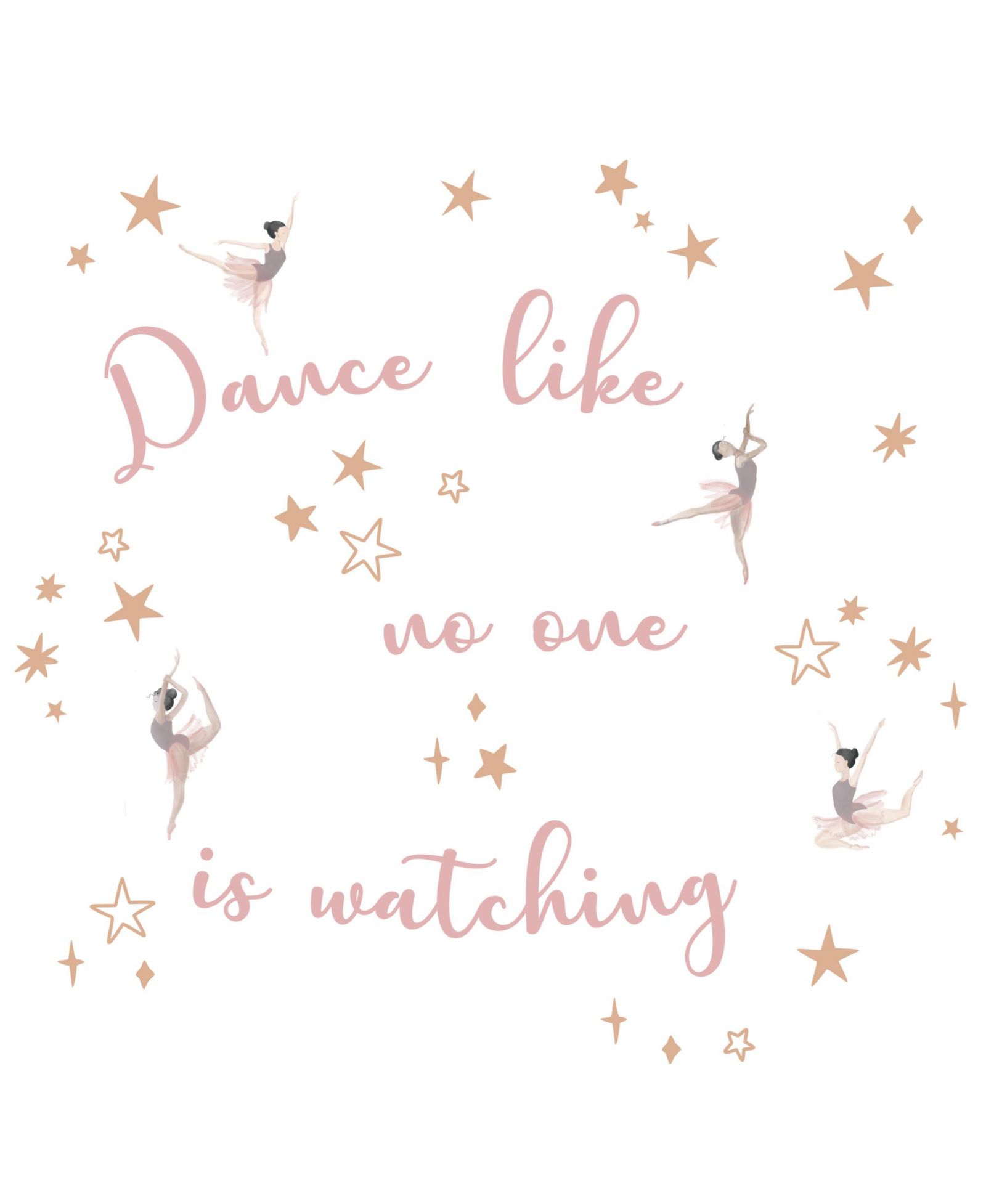 Lambs & Ivy наклейки на стену Ballerina Baby Dance