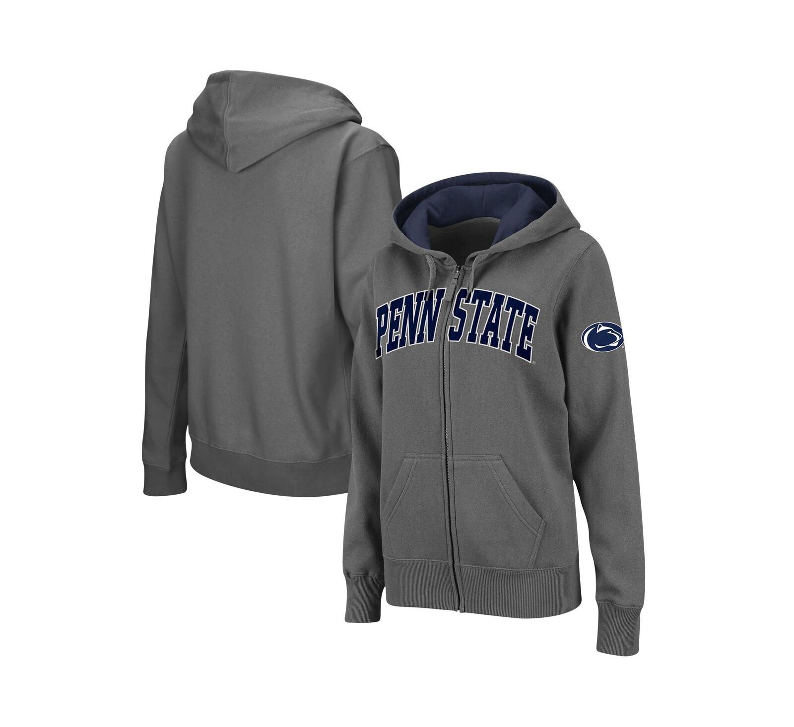 Женское худи Colosseum Penn State Nittany Lions Arched Name Full-Zip