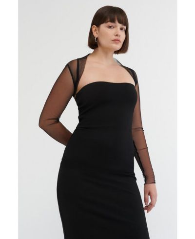 Marcella Women's Cypress Fitted Sheer Mesh Sleeveless Bolero