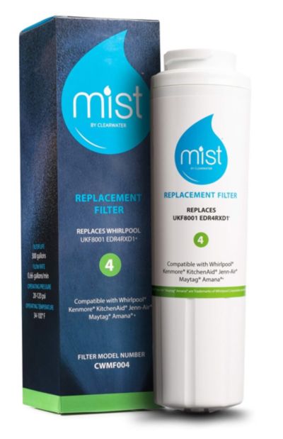 Mist UKF8001 Filter 4 Replacement for Maytag, Whirlpool Filter 4 Every drop EDR4RXD1, 4396395, Kenmore 46-9005, RWF0900A – Refrigerator Water Filter