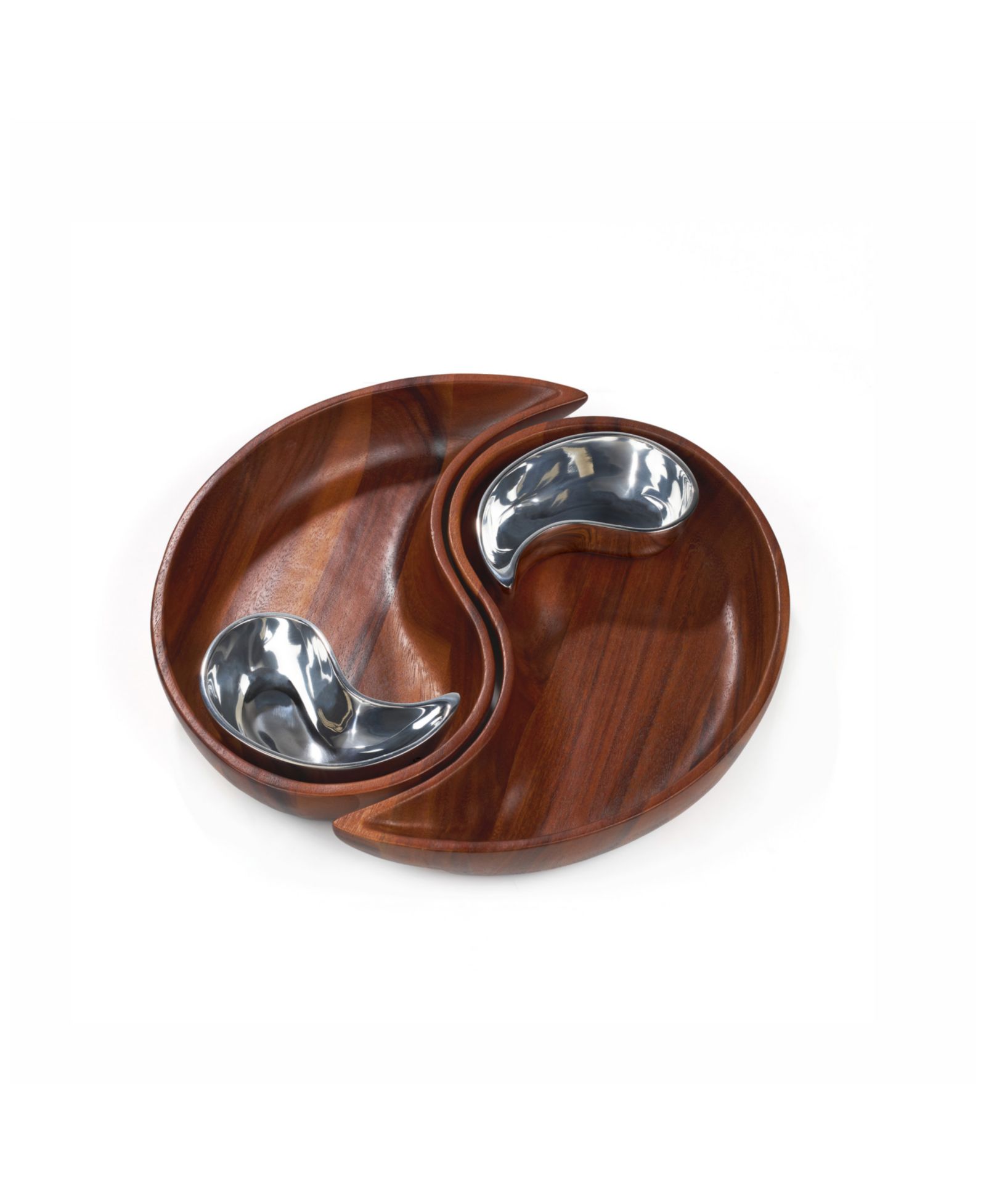 Набор Nambé Yin Yang Chip and Dip, 4 Pieces
