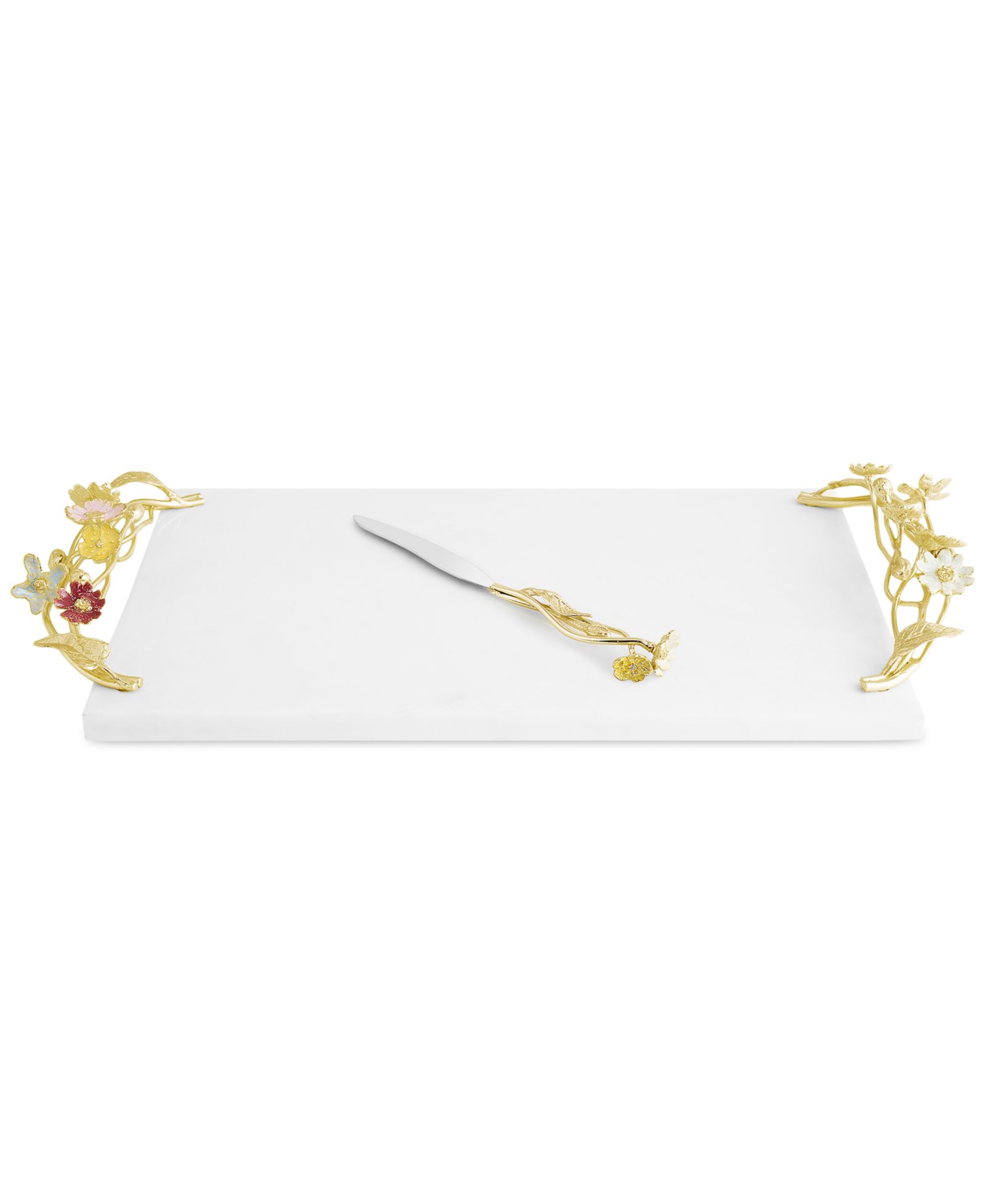 Michael Aram Wildflowers Cheeseboard with Knife