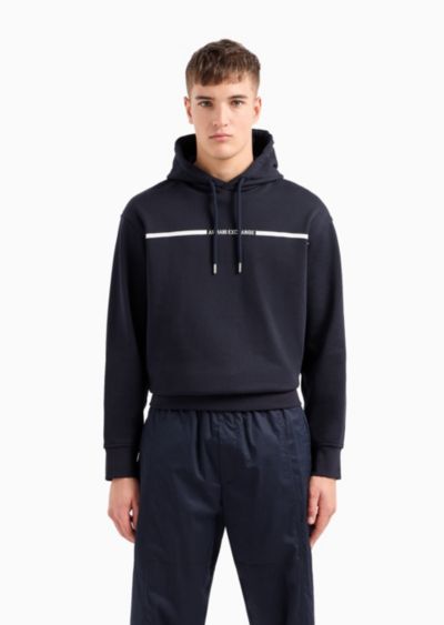 A|X Armani Exchange Мужская толстовка French Terry Skinny Stripe Logo