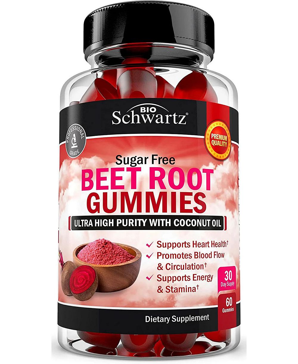 Желейные витамины BioSchwartz Beet Root без сахара, Strawberry Flavor, 60 Count
