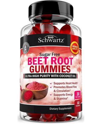 Желейные витамины BioSchwartz Beet Root без сахара, Strawberry Flavor, 60 Count
