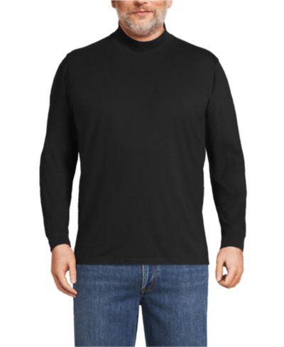 Lands' End Big & Tall Super-T Mock Turtleneck
