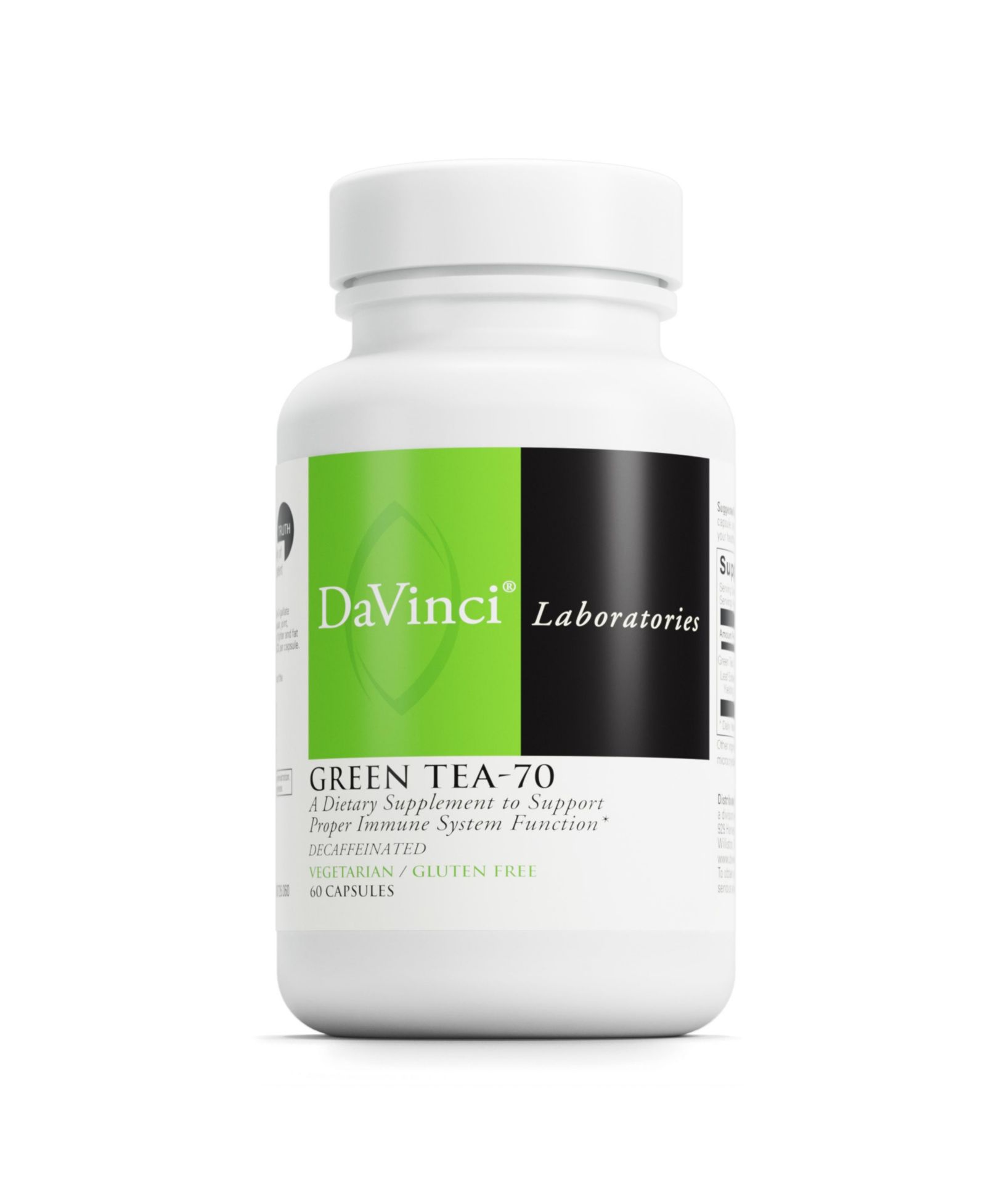 Пищевая добавка DAVINCI LABS Green Tea-70 для поддержки иммунитета и сердечно-сосудистой системы