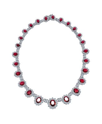 Bling Jewelry винтажное ожерелье с изумрудом и цирконием в стиле короны