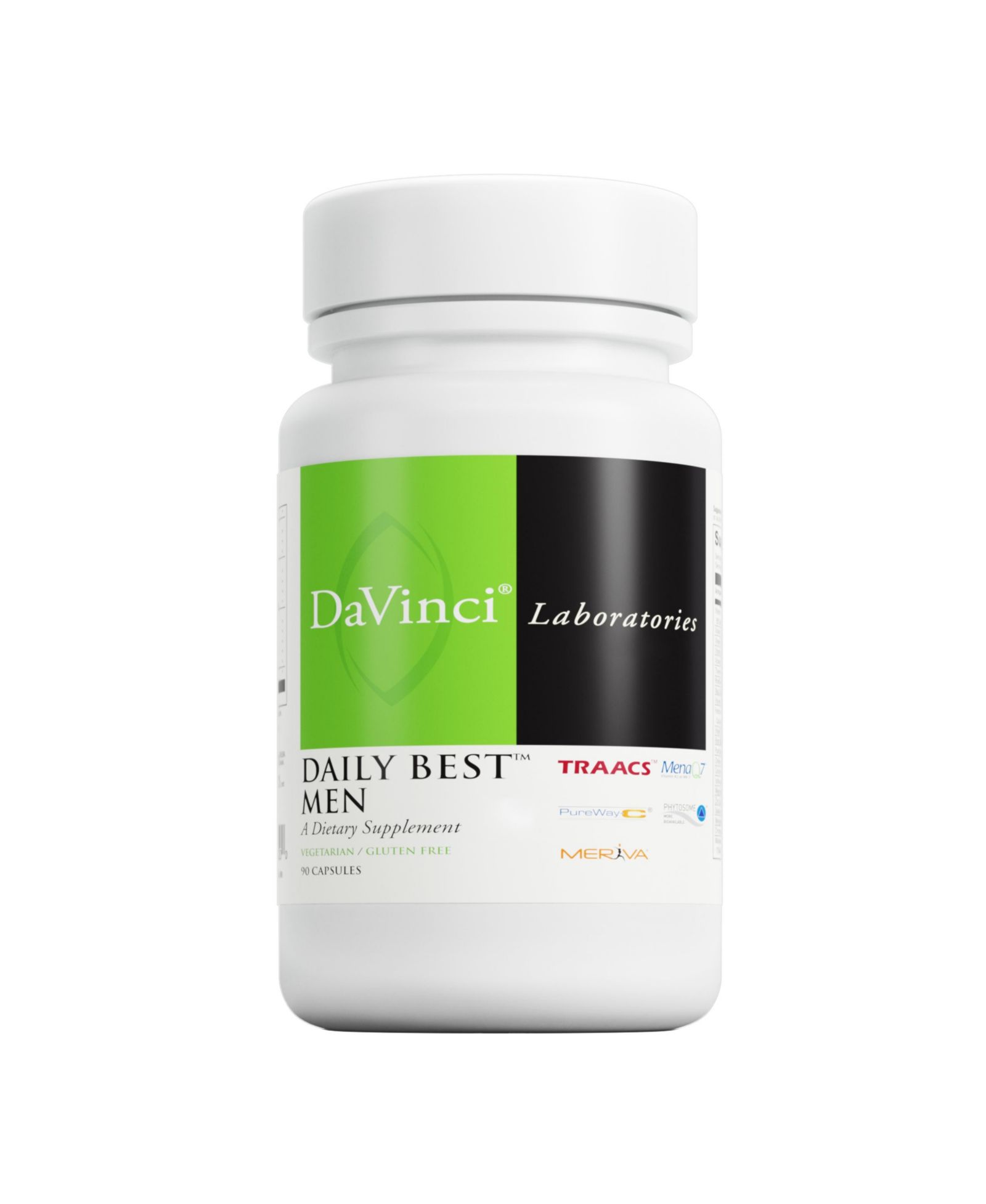 DaVinci Labs Daily Best Men пищевая добавка с витаминами B6, B12, C, K2 и др., вегетарианская, без глютена