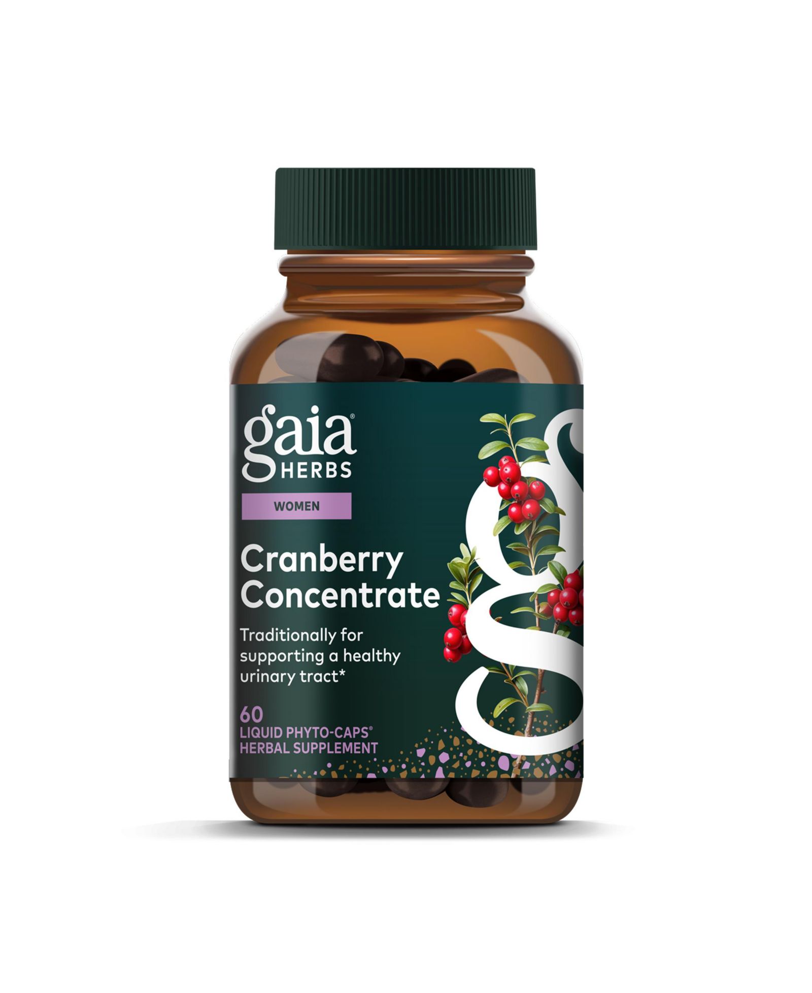 Gaia Herbs концентрат клюквы для поддержания здоровья мочевыводящих путей - 60 жидких капсул