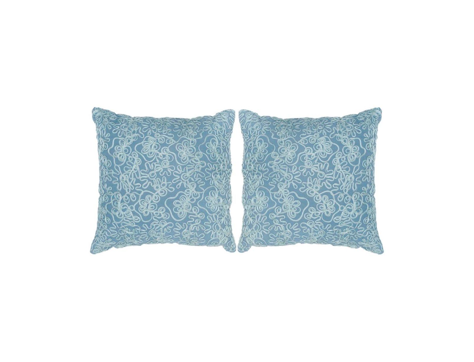Safavieh Tape Swirl 20" x 20"  Pillow (Set of 2)