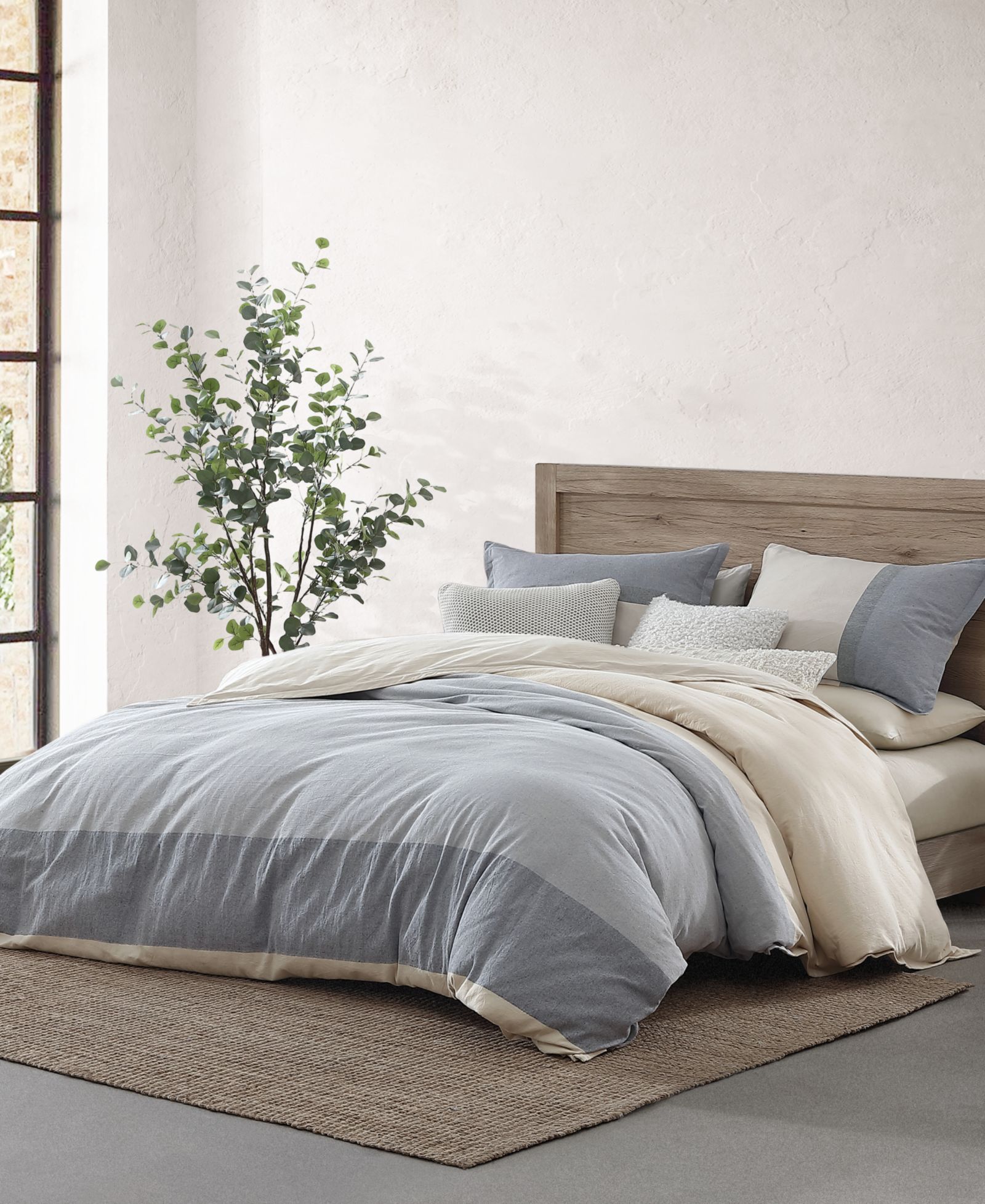 Комплект из 3 предметов DKNY Pure Colorblock Comforter Set, King