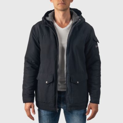 Мужская зимняя парка Alpine Swiss Mens Sherpa Lined Hooded Winter Coat Cargo Utility Jacket