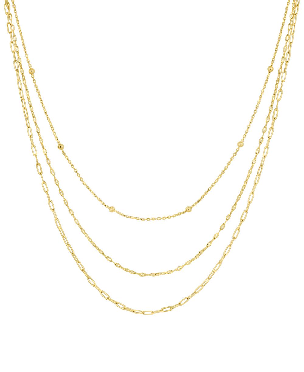 And Now This 18K Gold Plated Chain 3Pc. Set