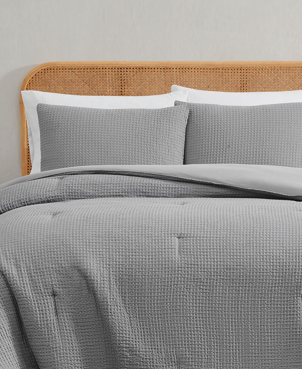 Truly Soft Textured Waffle 2 Piece Comforter Set, Twin/Twin XL