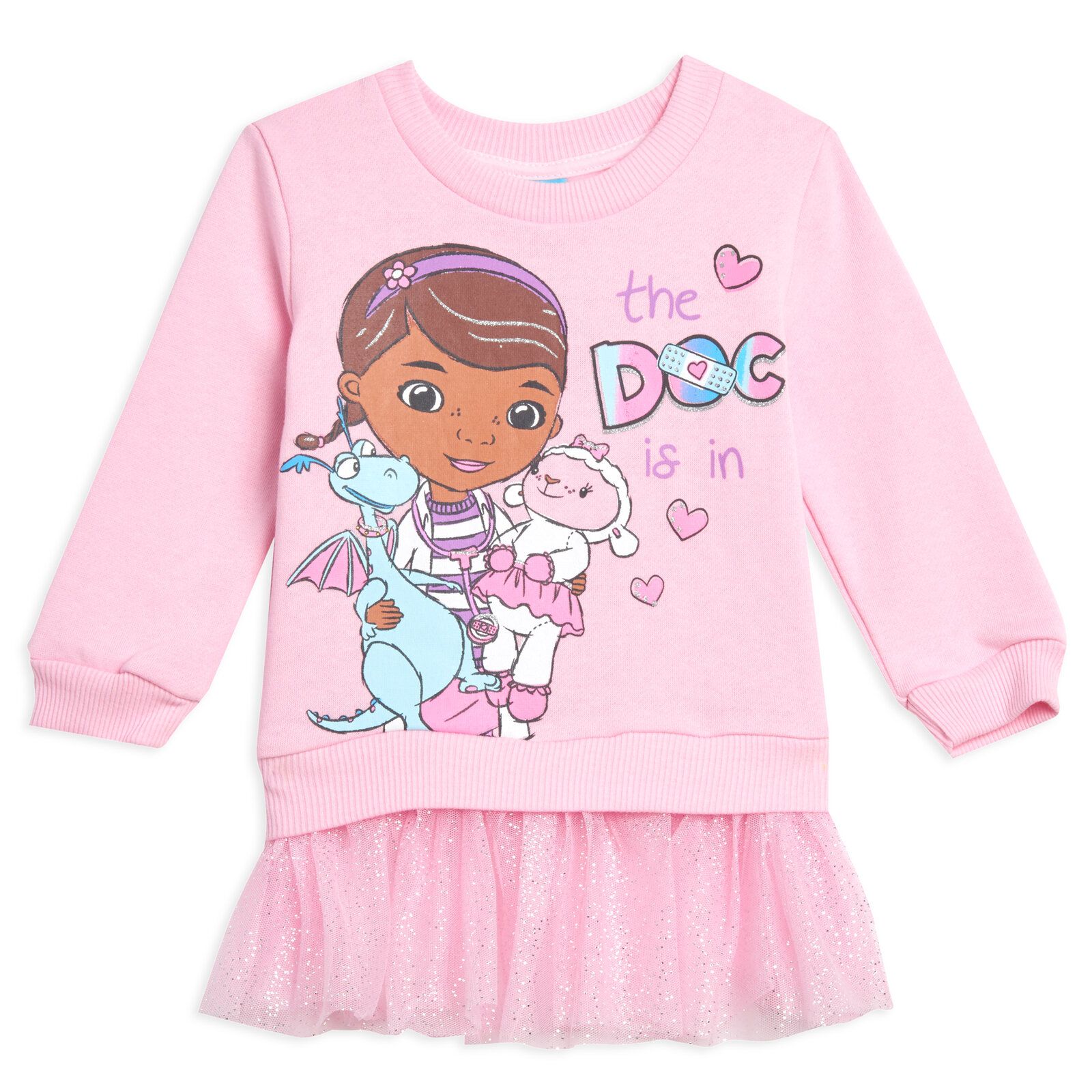 Детское флисовое платье-свитшот Doc Mcstuffins