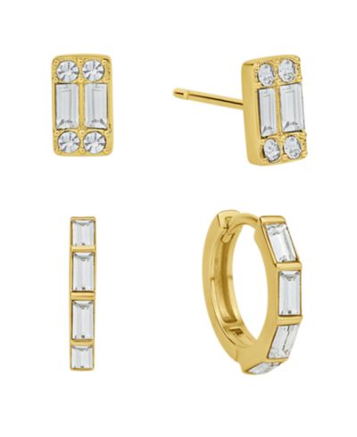 Набор серег And Now This Crystal Stud And Hoop
