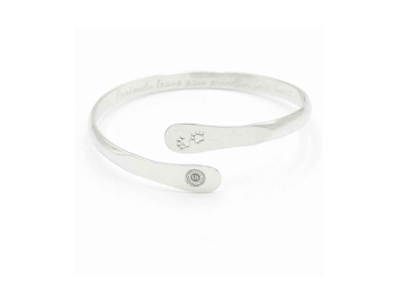 Engraved Paw Bracelet Furry Friends Bangle