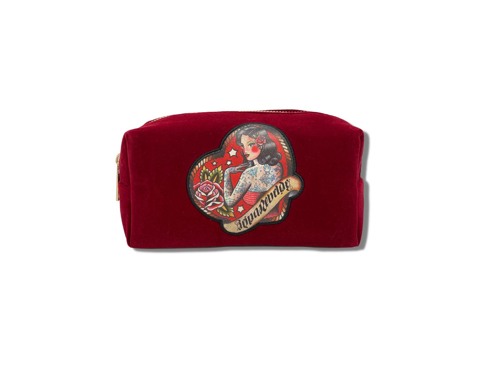 Reina Rebelde Luxe Makeup Bag With Patch