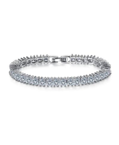 Princess Cut Cubic Zirconia Tennis Bracelet