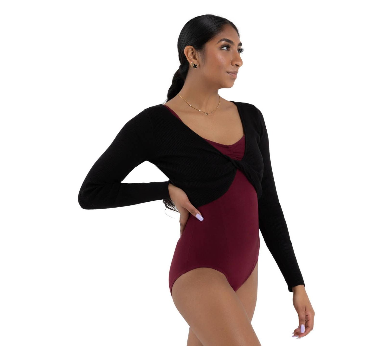Capezio Women's Shrug with Faux Knot
