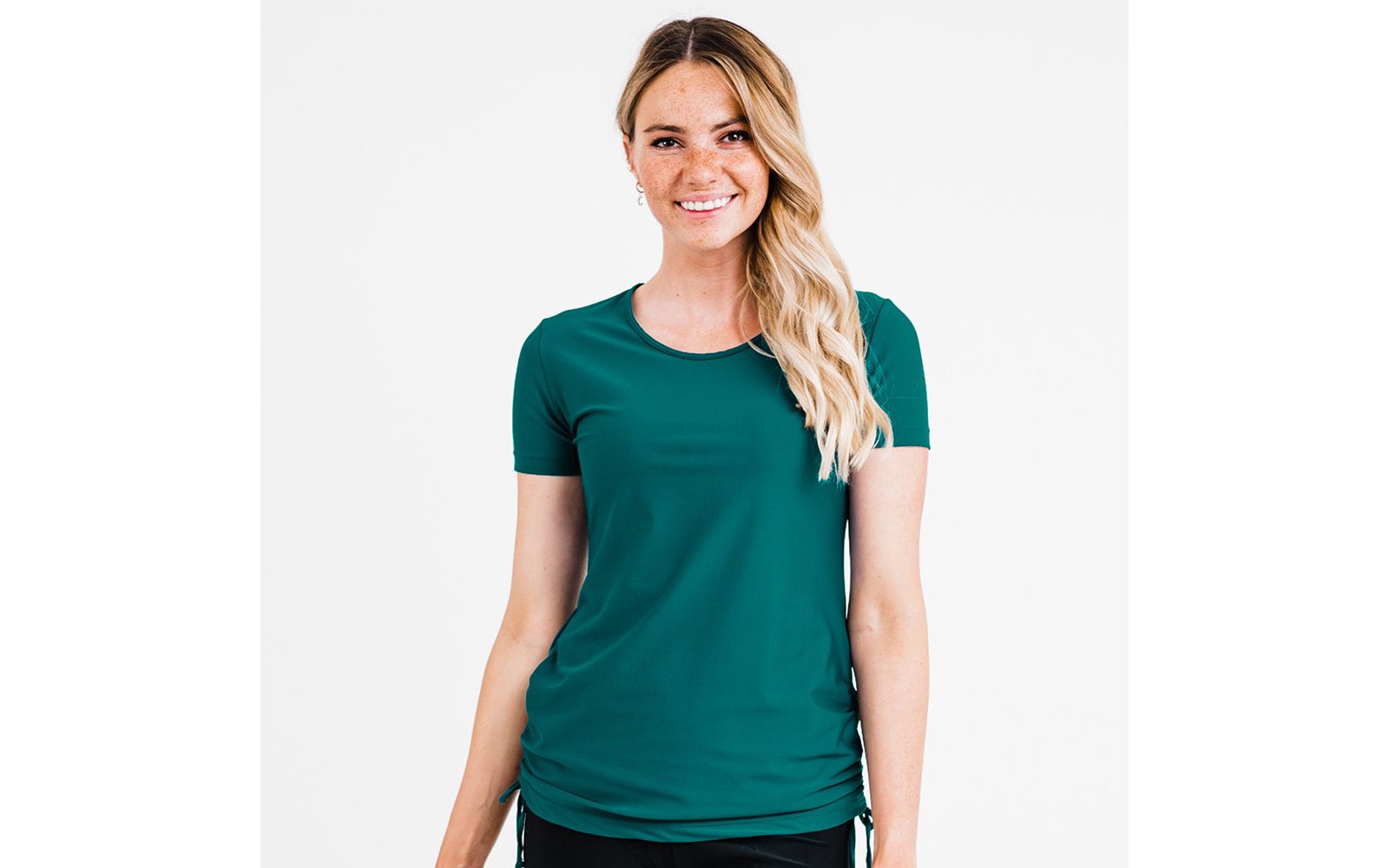 Calypsa Женский купальный топ Adele Short Sleeve UPF 50+