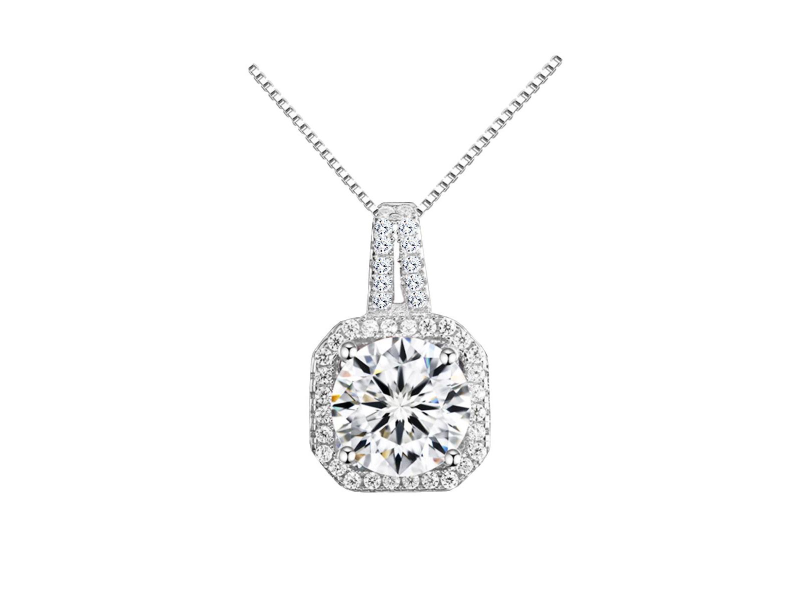 Подвеска-кулон Two Carat Halo Cubic Zirconia