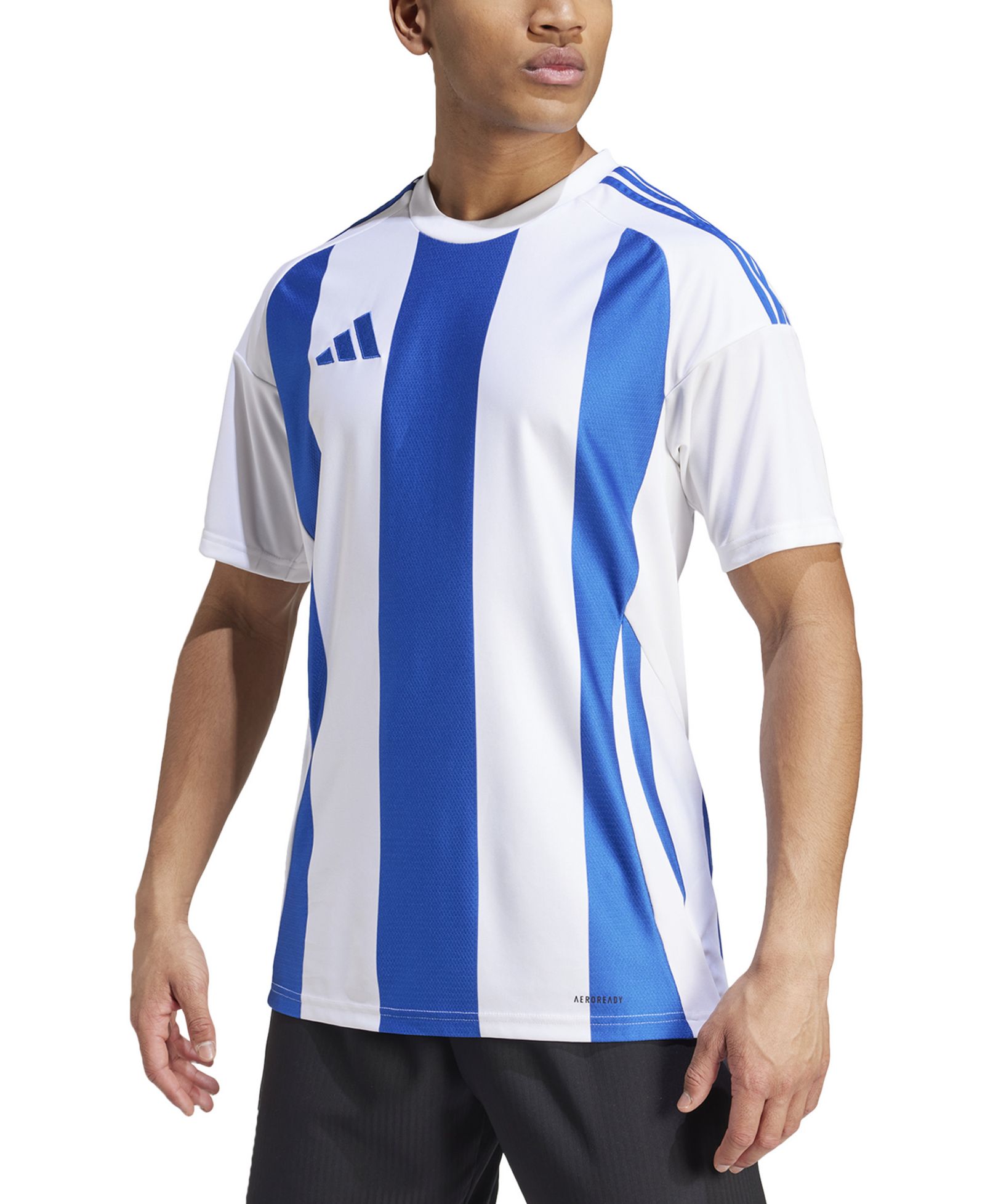 adidas Men's Stripe Logo Jersey T-Shirt