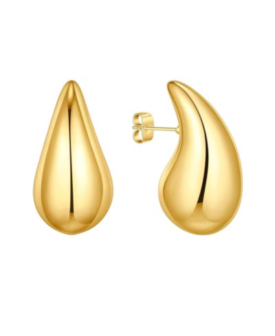 And Now This Серьги-гвоздики Teardrop, позолоченные 18K или серебряные