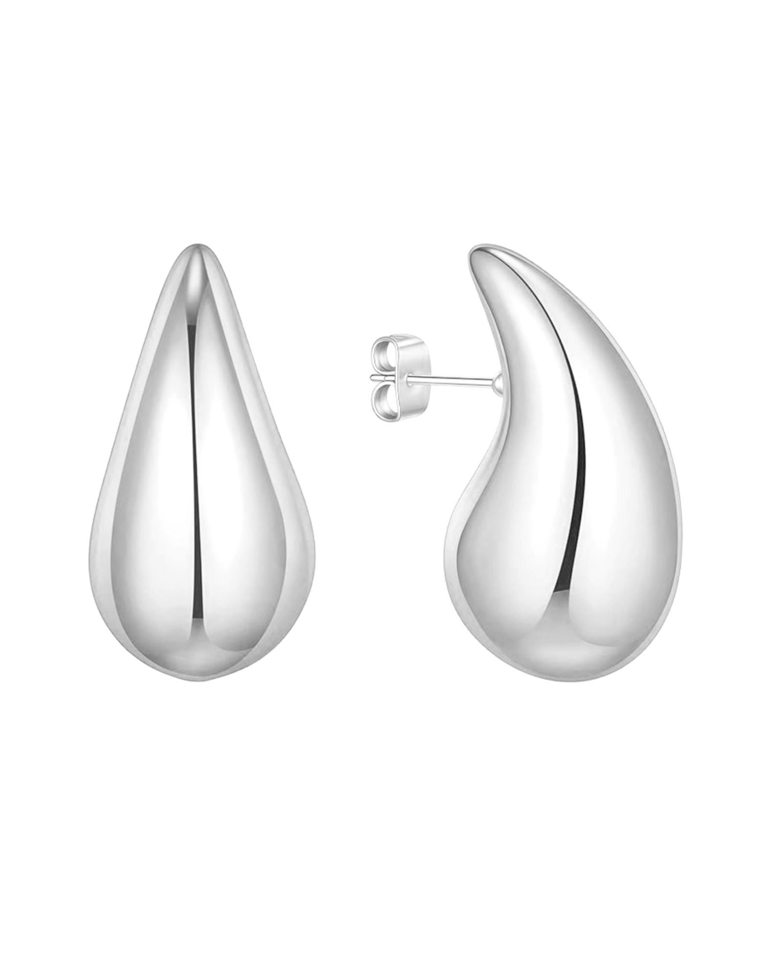 And Now This Серьги-гвоздики Teardrop, позолоченные 18K или серебряные
