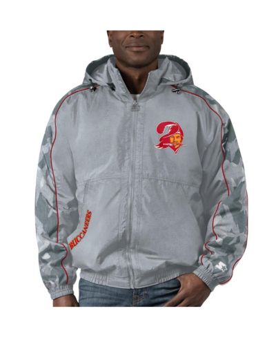 Мужская куртка Starter Gray Distressed Tampa Bay Buccaneers Thursday Night Gridiron Throwback Full-Zip Jacket