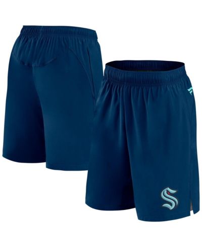 Мужские шорты Fanatics Deep Sea Blue Seattle Kraken Authentic Pro Tech