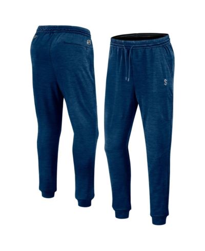 Fanatics Мужские флисовые брюки Seattle Kraken Authentic Pro, цвет Heather Deep Sea Blue