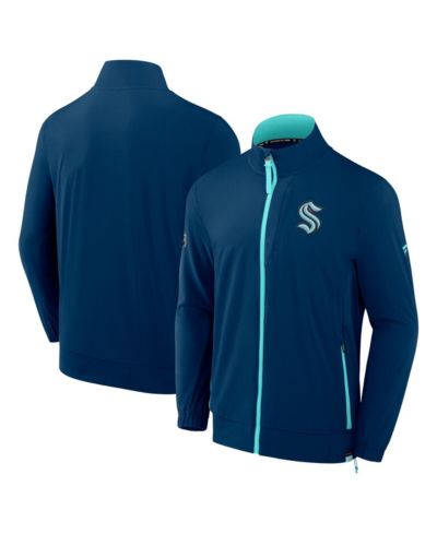 Мужская куртка Fanatics Men's Deep Sea Blue Seattle Kraken Authentic Pro Rink Full-Zip