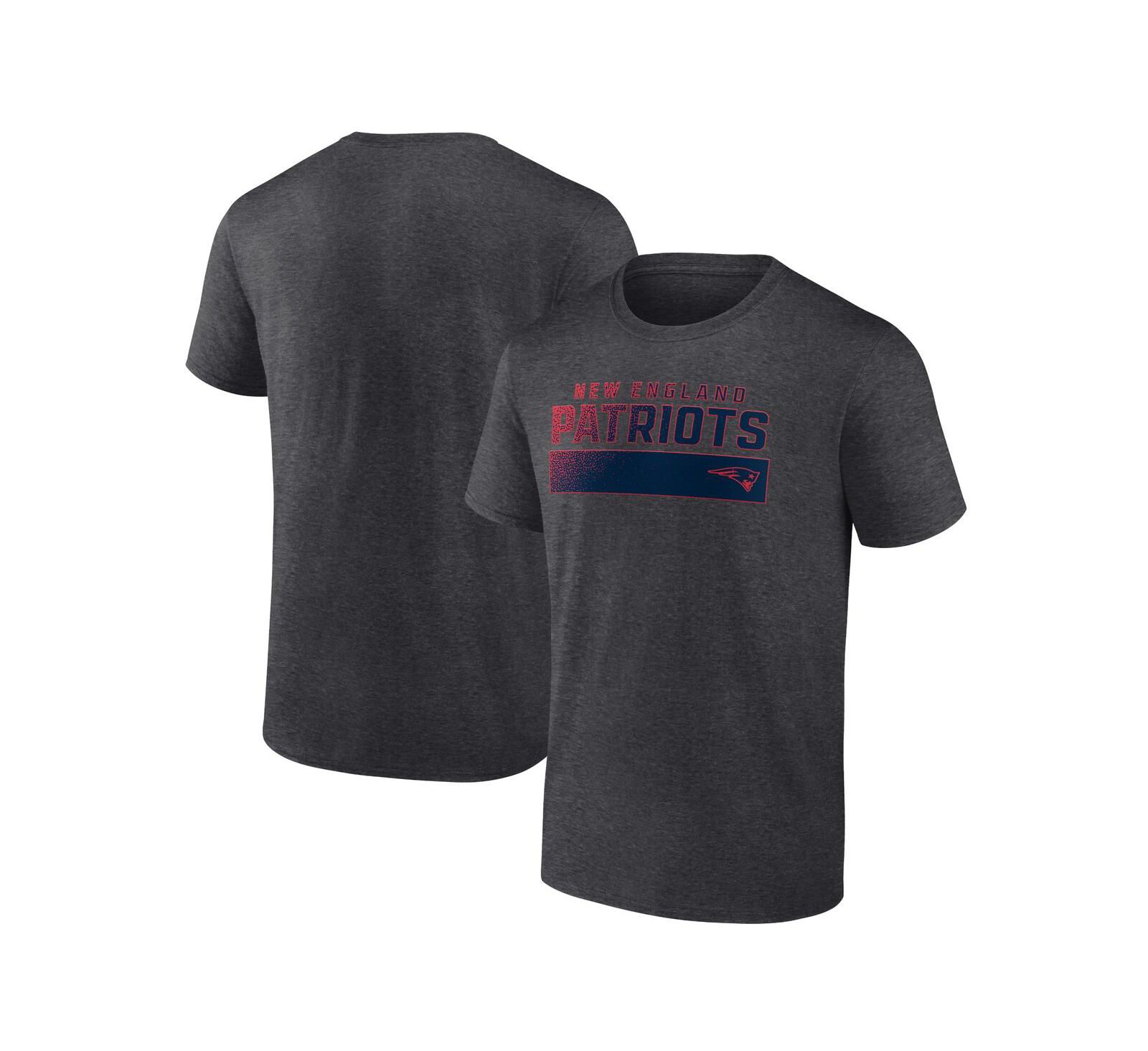 Мужская футболка Fanatics, темно-серый цвет, New England Patriots
