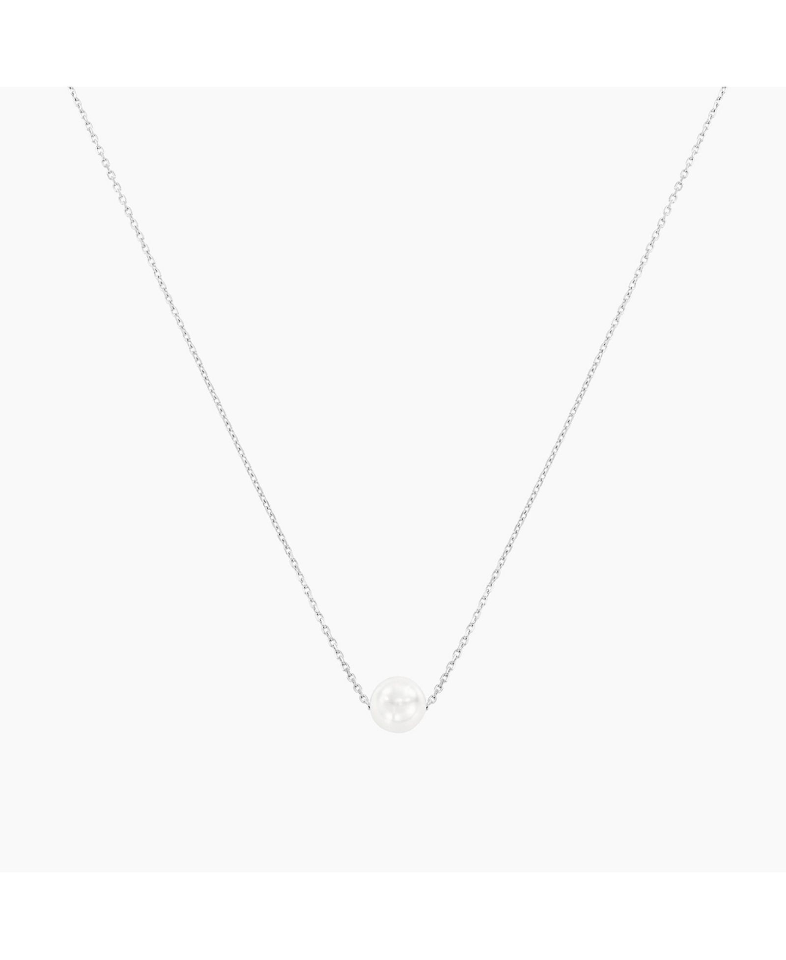 Колье Bearfruit Jewelry Sterling Silver 18k Gold Plated Abby Single Pearl Minimal