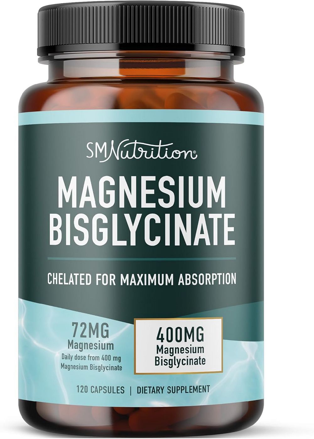 Magnesium Bisglycinate Capsules, SMNutrition, 120ct